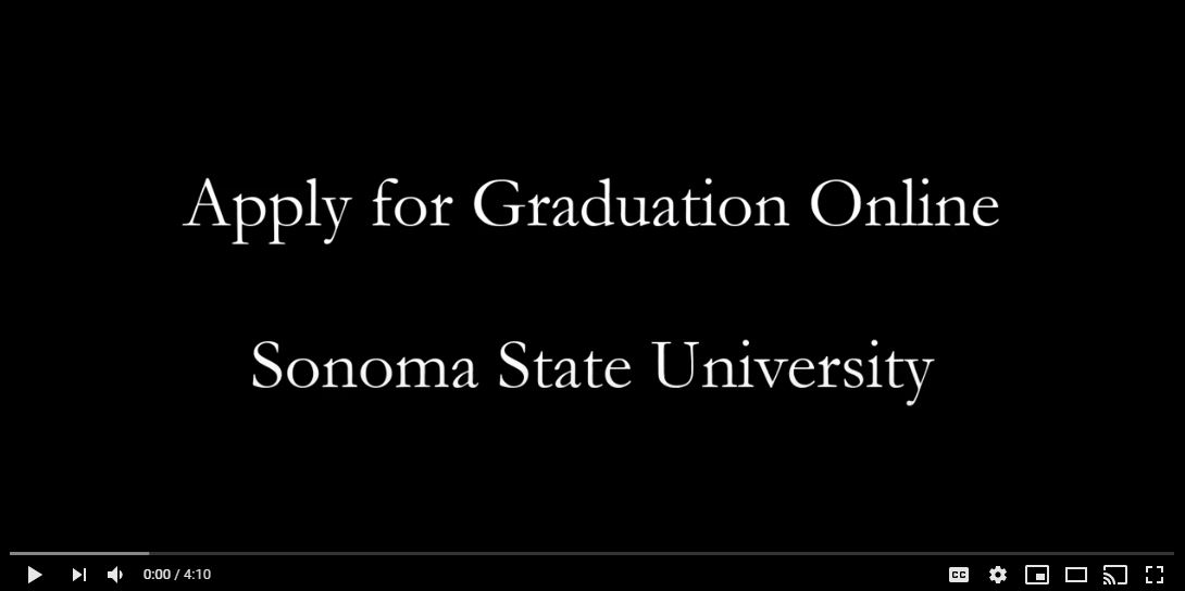 Link to video How to Apply for Graduation Online